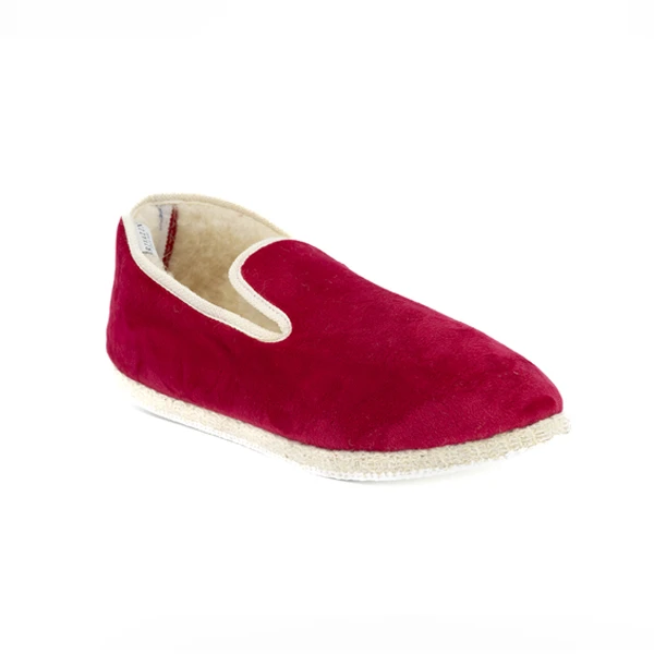 Chausson Velours Rouge