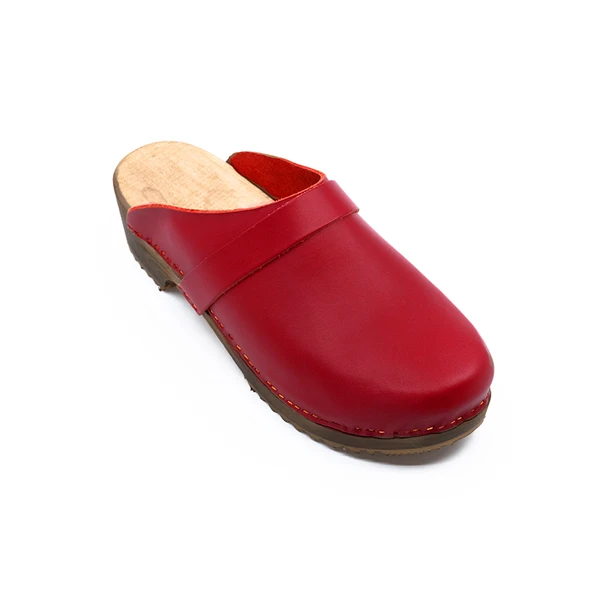 Sabot Suédois rouge mat